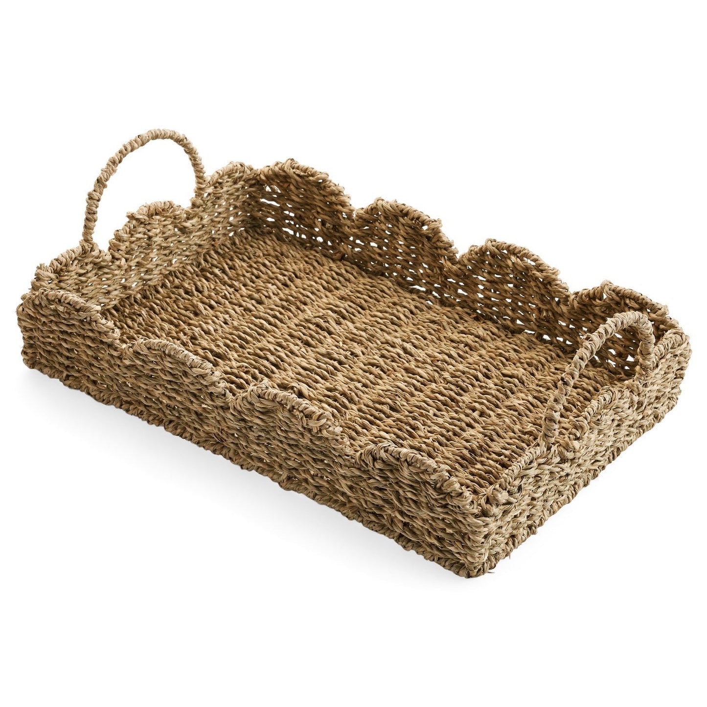Seagrass Scallop Edge Tray
