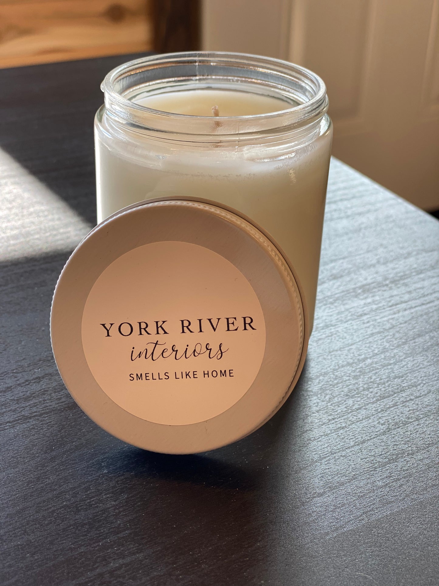 "Smells Like Home" Custom Candle by York River Interiors