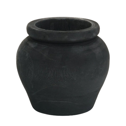 Black Textured Planter