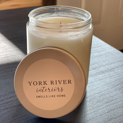 "Smells Like Home" Custom Candle by York River Interiors